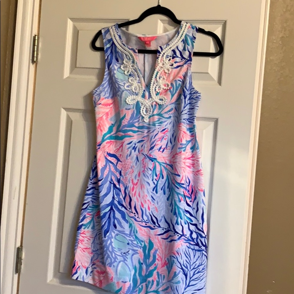 Lilly Pulitzer Kaleidoscope Coral dress sz sm